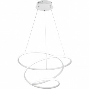 LED Hanglamp - Hangverlichting - Trion Bilona - 36W - Natuurlijk Wit 4000K - Dimbaar - Rond - Mat Wit - Aluminium