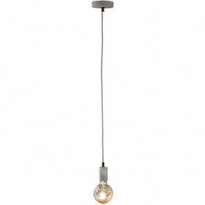 LED Hanglamp - Hangverlichting - Trion Cardino - E27 Fitting - 1-lichts - Rond - Antiek Grijs - Aluminium