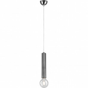 LED Hanglamp - Hangverlichting - Trion Claro - E27 Fitting - 1-lichts - Rond - Mat Nikkel - Aluminium