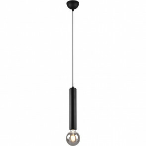 LED Hanglamp - Hangverlichting - Trion Claro - E27 Fitting - 1-lichts - Rond - Mat Zwart - Aluminium