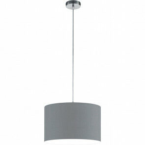 LED Hanglamp - Hangverlichting - Trion Hotia - E27 Fitting - 1-lichts - Rond - Mat Grijs - Aluminium
