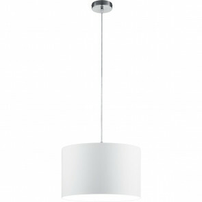LED Hanglamp - Hangverlichting - Trion Hotia - E27 Fitting - Rond - Mat Wit - Aluminium