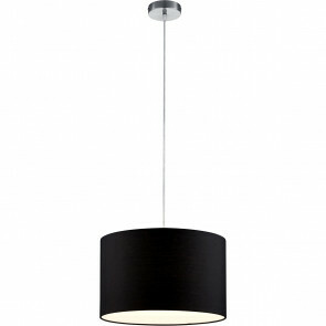 LED Hanglamp - Hangverlichting - Trion Hotia - E27 Fitting - Rond - Mat Zwart - Aluminium