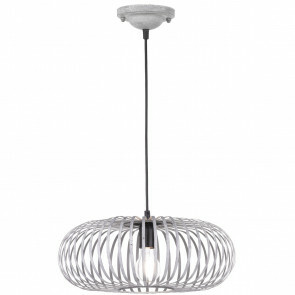 LED Hanglamp - Hangverlichting - Trion Johy - E27 Fitting - Rond - Antiek Grijs - Aluminium