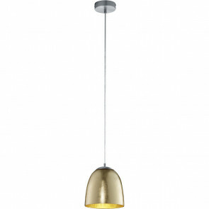 LED Hanglamp - Hangverlichting - Trion Onutia - E14 Fitting - 1-lichts - Ovaal - Mat Goud - Aluminium