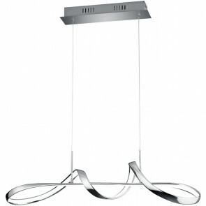 LED Hanglamp - Hangverlichting - Trion Peruino - 37W - Natuurlijk Wit 4000K - Dimbaar - Rond - Glans Chroom - Aluminium