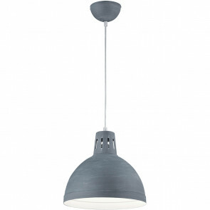 LED Hanglamp - Hangverlichting - Trion Sicano - E27 Fitting - Rond - Beton - Aluminium