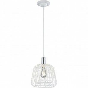 LED Hanglamp - Hangverlichting - Trion Simon - E27 Fitting - 1-lichts - Rond - Mat Wit - Aluminium 
