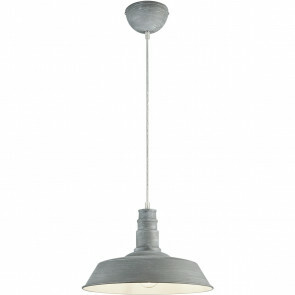 LED Hanglamp - Hangverlichting - Trion Wulo - E27 Fitting - Rond - Beton - Aluminium