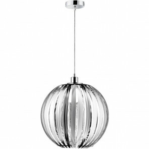 LED Hanglamp - Hangverlichting - Trion Zuka - E27 Fitting - Rond - Glans Chroom - Acryl 