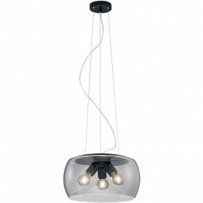 LED Hanglamp - Trion Valenti - E27 Fitting - Rond - Mat Zwart - Aluminium