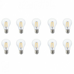 LED Lamp 10 Pack - Filament - E27 Fitting - 6W - Natuurlijk Wit 4200K