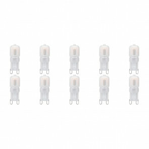 LED Lamp 10 Pack - G9 Fitting - Dimbaar - 3W - Helder/Koud Wit 6000K - Melkwit | Vervangt 32W