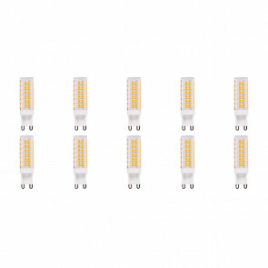 LED Lamp 10 Pack - Aigi - G9 Fitting - 5W - Helder/Koud Wit 6500K | Vervangt 45W