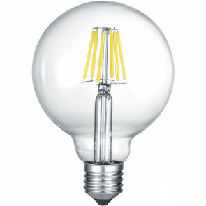 LED Lamp - Filament - Trion Globin - E27 Fitting - 8W - Warm Wit 2700K - Transparent Helder - Glas