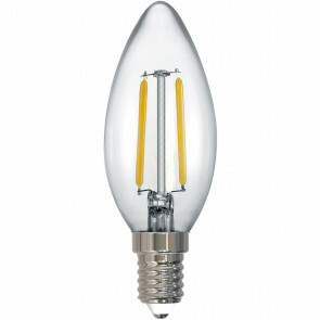 LED Lamp - Filament - Trion Kirza - E14 Fitting - 2W - Warm Wit-2700K - Transparant Helder -  Glas