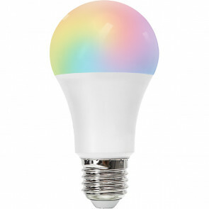 LED Lamp - Smart LED - Aigi Lexus - Bulb A60 - 9W - E27 Fitting - Slimme LED - Wifi LED + Bluetooth - RGB + Aanpasbare Kleur - Mat Wit - Kunststof