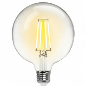 LED Lamp - Smart LED - Aigi Rixona - Bulb G125 - 6W - E27 Fitting - Slimme LED - Wifi LED + Bluetooth - Aanpasbare Kleur - Transparant Helder - Glas