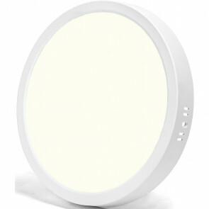 LED Paneel - Downlight - Aigi - Natuurlijk Wit 4000K - 24W - Ø30 - Opbouw - Rond - Wit - Flikkervrij