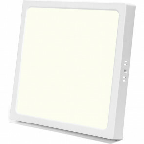 LED Paneel - Downlight - Aigi - Natuurlijk Wit 4000K - 24W - 30x30 - Opbouw - Vierkant - Wit - Flikkervrij