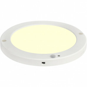 LED Plafondlamp met Bewegingssensor + Dag en Nacht Sensor - 18W - Warm Wit 3000K - 360° Zichthoek - Opbouw/Inbouw - Rond - Mat Wit