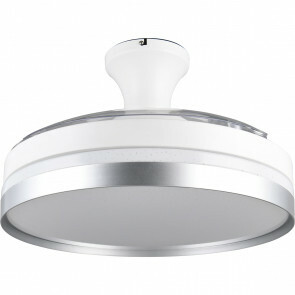 LED Plafondlamp met Ventilator - Plafondventilator - Trion Berga - 35W - Aanpasbare Kleur - Afstandsbediening - Dimbaar - Rond - Titaan - Kunststof 1