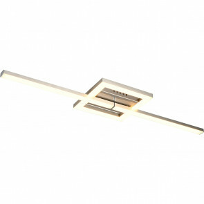 LED Plafondlamp - Plafondverlichting - Trion Aile - 17W - Warm Wit 3000K - Draaibaar - Mat Nikkel - Metaal 1