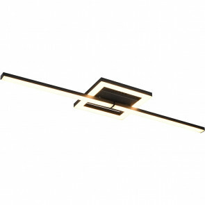 LED Plafondlamp - Plafondverlichting - Trion Aile - 17W - Warm Wit 3000K - Draaibaar - Mat Zwart - Metaal 1