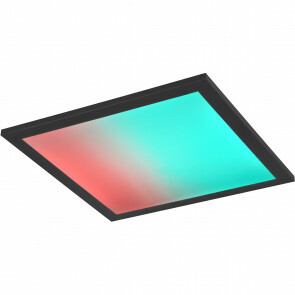 LED Plafondlamp - Plafondverlichting - Trion Atex - 13W - RGBW - Dimbaar - Aanpasbare Kleur - Afstandsbediening - Nachtlamp - Mat Zwart - Metaal 1