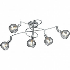  LED Plafondlamp - Plafondverlichting - Trion Brista - E14 Fitting - 5-lichts - Rond - Glans Chroom - Aluminium