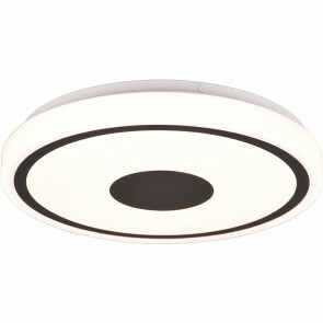 LED Plafondlamp - Plafondverlichting - Trion Duna - 16W - Warm Wit 3000K - Rond - Mat Zwart - Kunststof 1