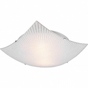 LED Plafondlamp - Plafondverlichting - Trion Elize - E27 Fitting - 2-lichts - Vierkant - Mat Chroom - Aluminium