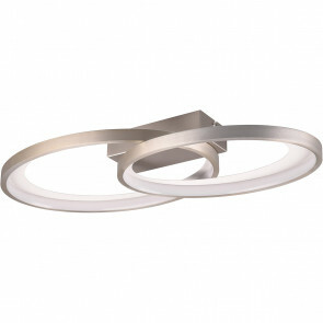 LED Plafondlamp - Plafondverlichting - Trion Gela - 25W - Warm Wit 3000K - Rond - Mat Nikkel - Metaal 1