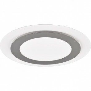 LED Plafondlamp - Plafondverlichting - Trion Groan - 42W - Aanpasbare Kleur - Afstandsbediening - Dimbaar - Rond - Mat Nikkel - Metaal 1