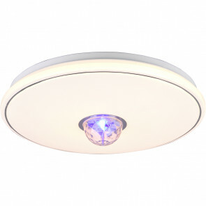 LED Plafondlamp - Plafondverlichting - Trion Herman - 17W - Warm Wit 3000K - RGB - Dimbaar - Afstandsbediening - Rond - Mat Wit - Kunststof