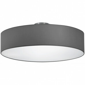 LED Plafondlamp - Plafondverlichting - Trion Hotia - E27 Fitting - 3-lichts - Rond - Mat Grijs - Aluminium