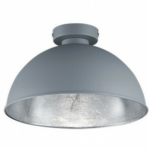 LED Plafondlamp - Plafondverlichting - Trion Jin - E27 Fitting - Rond - Mat Titaan - Aluminium
