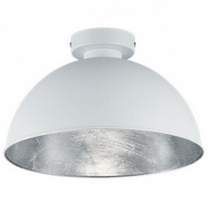 LED Plafondlamp - Plafondverlichting - Trion Jin - E27 Fitting - Rond - Mat Wit - Aluminium