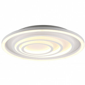 LED Plafondlamp - Plafondverlichting - Trion Kamaro - 40W - Dimbaar - Aanpasbare Kleur - Afstandsbediening - Rond - Mat Wit - Aluminium