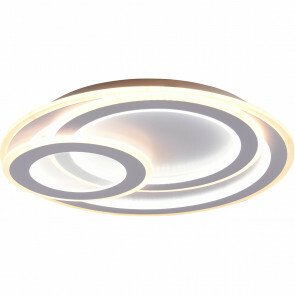 LED Plafondlamp - Plafondverlichting - Trion Mirna - 74W - Aanpasbare Kleur - Afstandsbediening - Dimbaar - Rond - Mat Wit - Aluminium