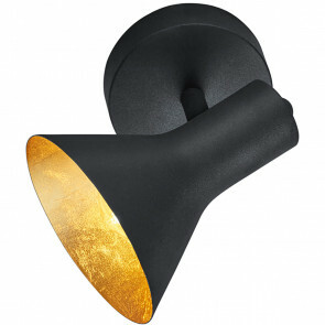 LED Plafondlamp - Plafondverlichting - Trion Nana - E14 Fitting - 1-lichts - Rond - Mat Zwart - Aluminium