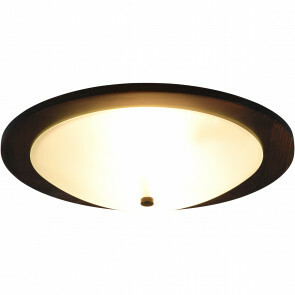LED Plafondlamp - Plafondverlichting - Trion Palan - E27 Fitting - 2-lichts - Rond - Mat Donkerbruin - Hout