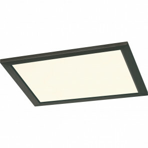 LED Plafondlamp - Plafondverlichting - Trion Povino - 15W - Warm Wit 3000K - Dimbaar - Vierkant - Mat Zwart - Aluminium