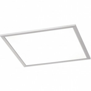 LED Plafondlamp - Plafondverlichting - Trion Povino - 25W - Warm Wit 3000K - Dimbaar - Vierkant - Mat Nikkel - Aluminium