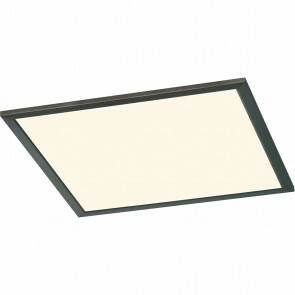 LED Plafondlamp - Plafondverlichting - Trion Povino - 26W - Warm Wit 3000K - Dimbaar - Vierkant - Mat Zwart - Aluminium