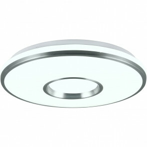 LED Plafondlamp - Plafondverlichting - Trion Reli - 21W - Aanpasbare Kleur - RGB - Afstandsbediening - Dimbaar - Sterlicht - Rond - Geborsteld Aluminium - Kunststof 1