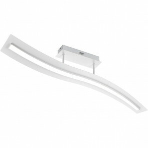 LED Plafondlamp - Plafondverlichting - Trion Salerna - 24W - Natuurlijk Wit 4000K - Rechthoek - Mat Wit - Aluminium