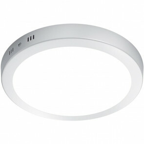LED Plafondlamp - Plafondverlichting - Trion Sonta - 17W - Warm Wit 3000K - Rond - Mat Wit - Aluminium