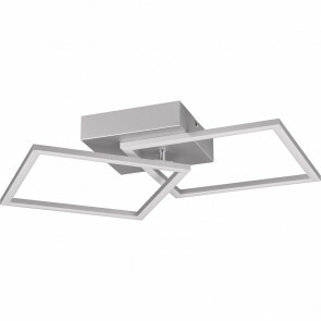 LED Plafondlamp - Plafondverlichting - Trion Square - 20W - Warm Wit 3000K - Vierkant - Titaan - Metaal 1
