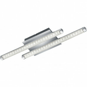 LED Plafondlamp - Plafondverlichting - Trion Staton - 8W - Warm Wit 3000K - Rechthoek - Mat Chroom - Aluminium
